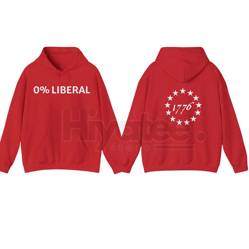 "0 Lib" Funny Christmas Hoodie – Conservative Dad Gift