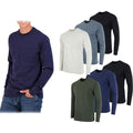 3-Pack: Men's Cotton Long Sleeve T-Shirt with Chest Pocket
