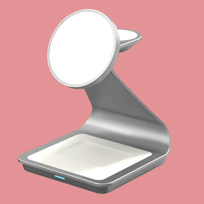 a mirror with a light on it