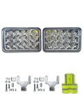 6'' Inch LED Square Work Light Bar Spot Lamps 2 Pcs.