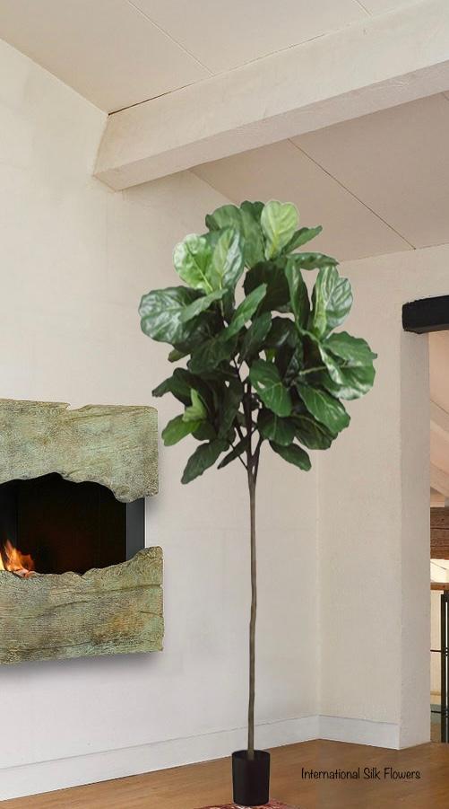 7' Artificial Fiddle Leaf Fig Tree ( LTF257-GR )