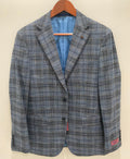 Bertolini Navy/Camel Plaid Sport Coat