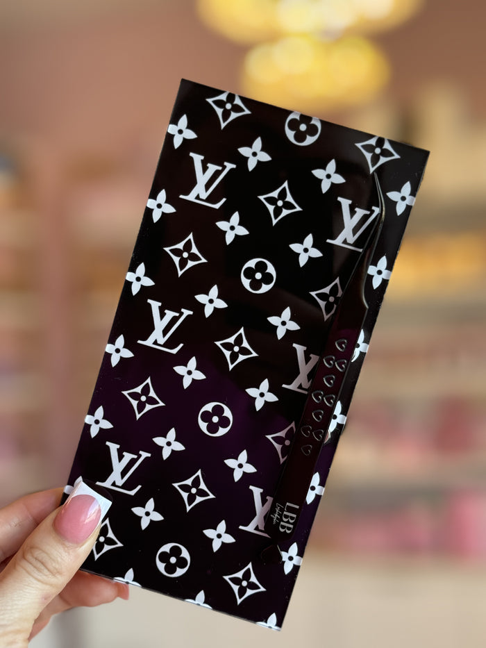 Inspired Black LV lash tile