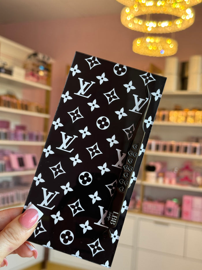 Inspired Black LV lash tile