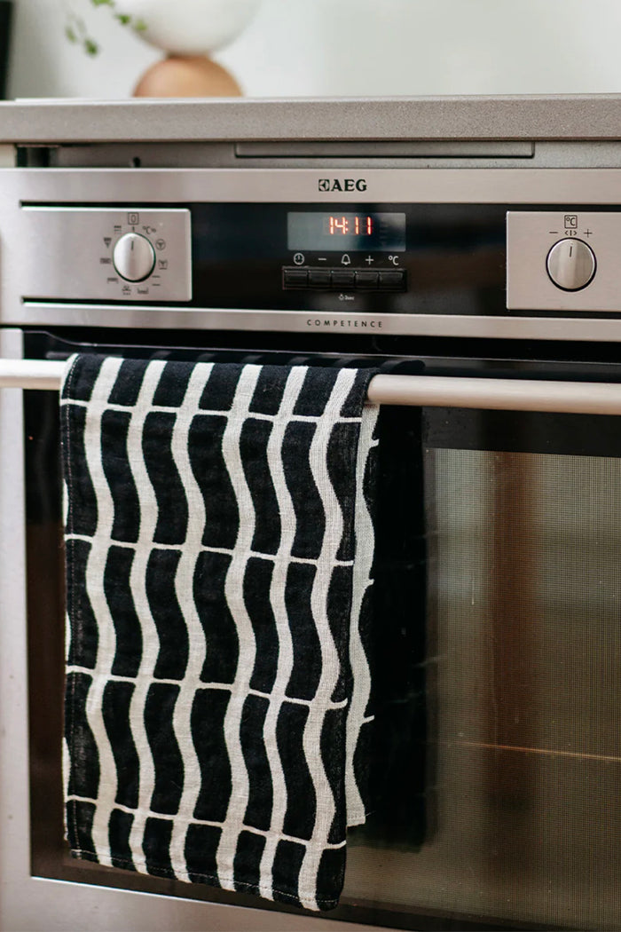 Aarikka Maius Kitchen Towel Black