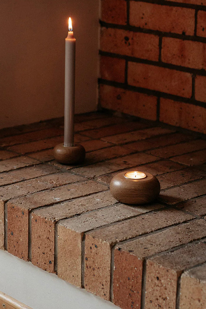 Aarikka Nappi Candleholder Oak