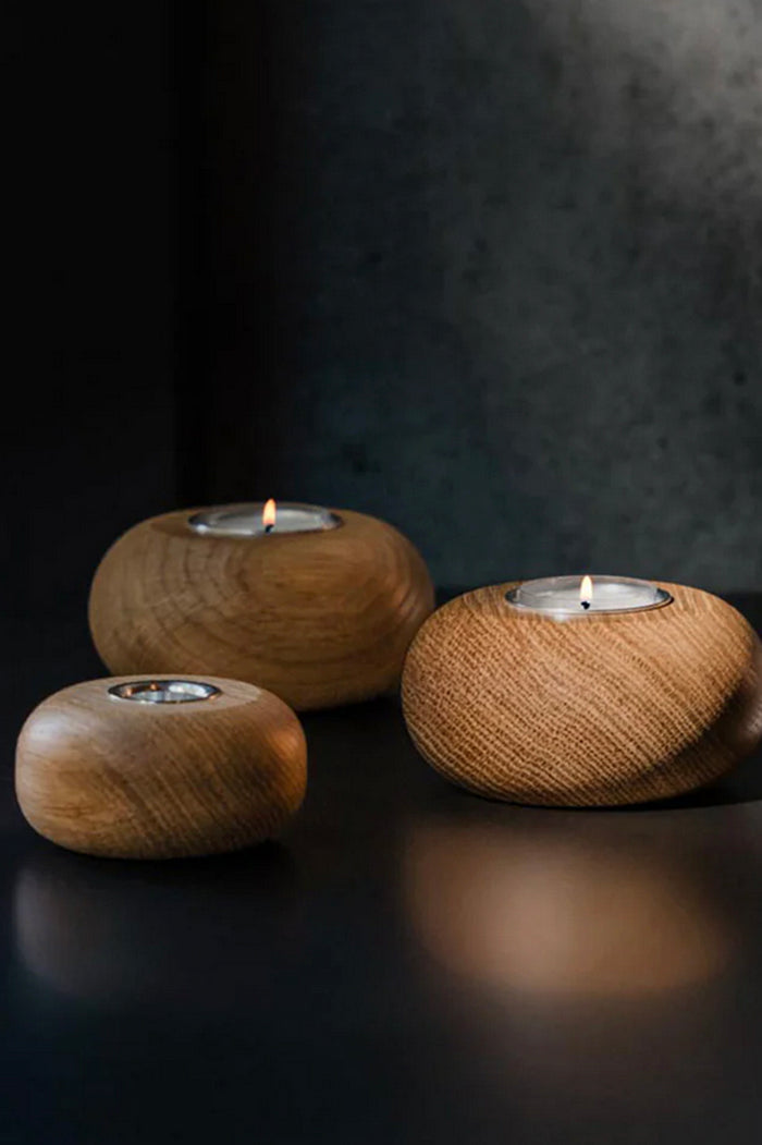 Aarikka Nappi Candleholder Oak