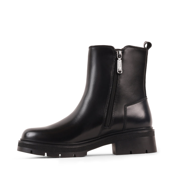 ANNALISE BLACK LEATHER WATERPROOF BOOT