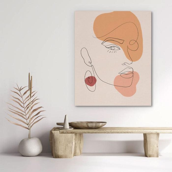 Abstract Female Face - Face Art for Living Room