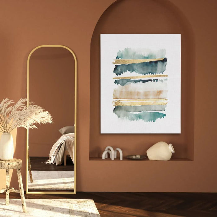 Abstract Forest with Gold - Canvas Print