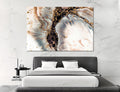 Abstract Gold Gray Canvas Print #1012