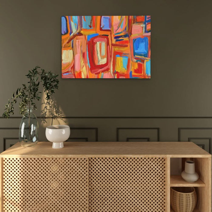Abstract Squares - Framed Wall Art