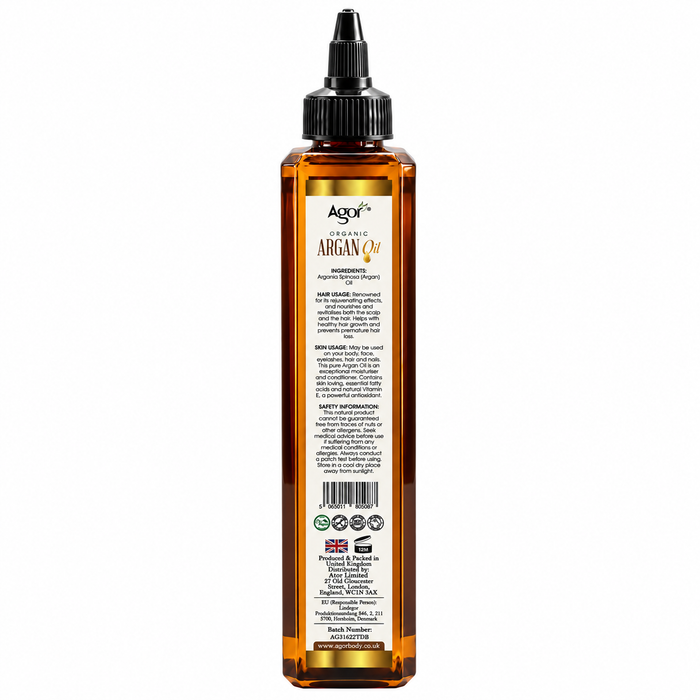 Agor Organic Argan Oil For Hair & Body 250ml
