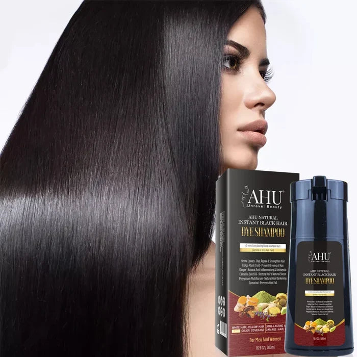 AHU Natural Instant Dye Shampoo 500ml