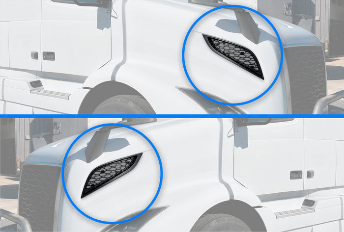 Air Hood Intake Vent Grilles Set 2018+ Volvo VNR