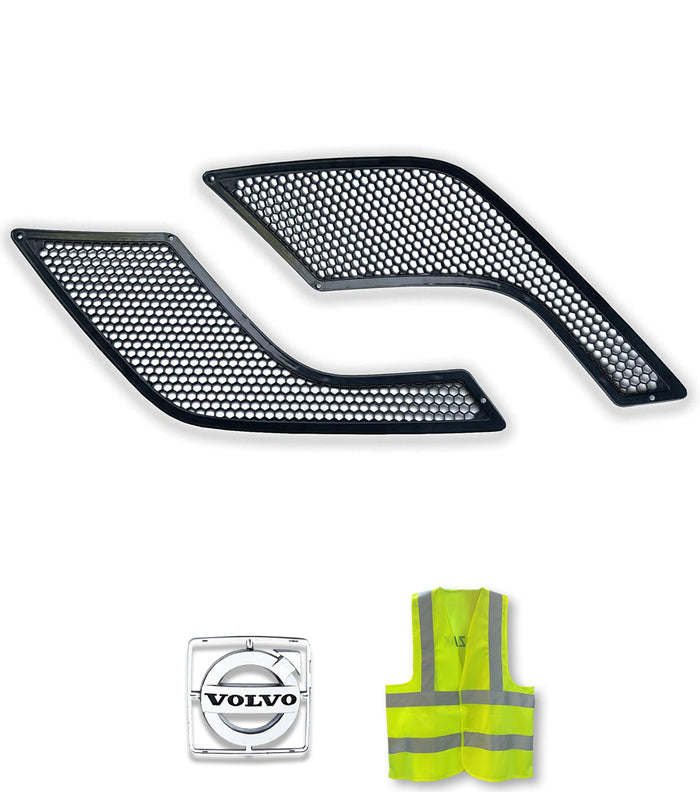 Air Hood Vents Black Set 2004-2017 Volvo VNL