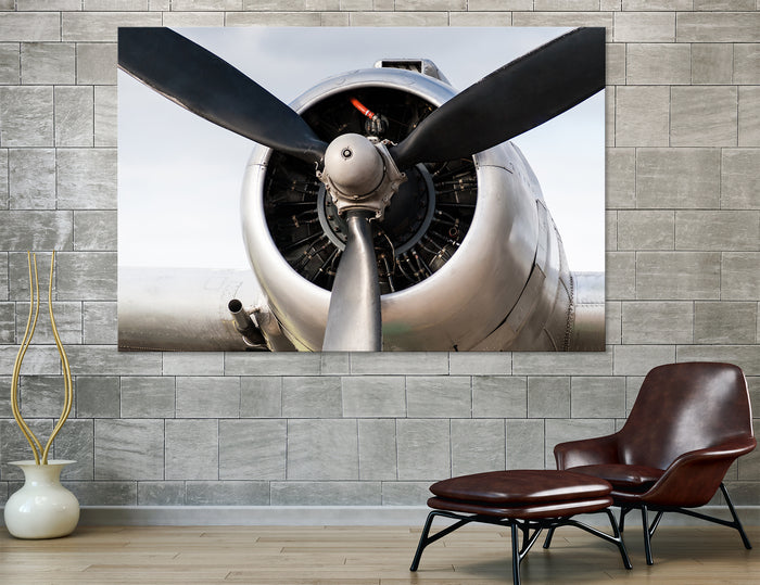 Airplane Propeller Blades Canvas Art #3021