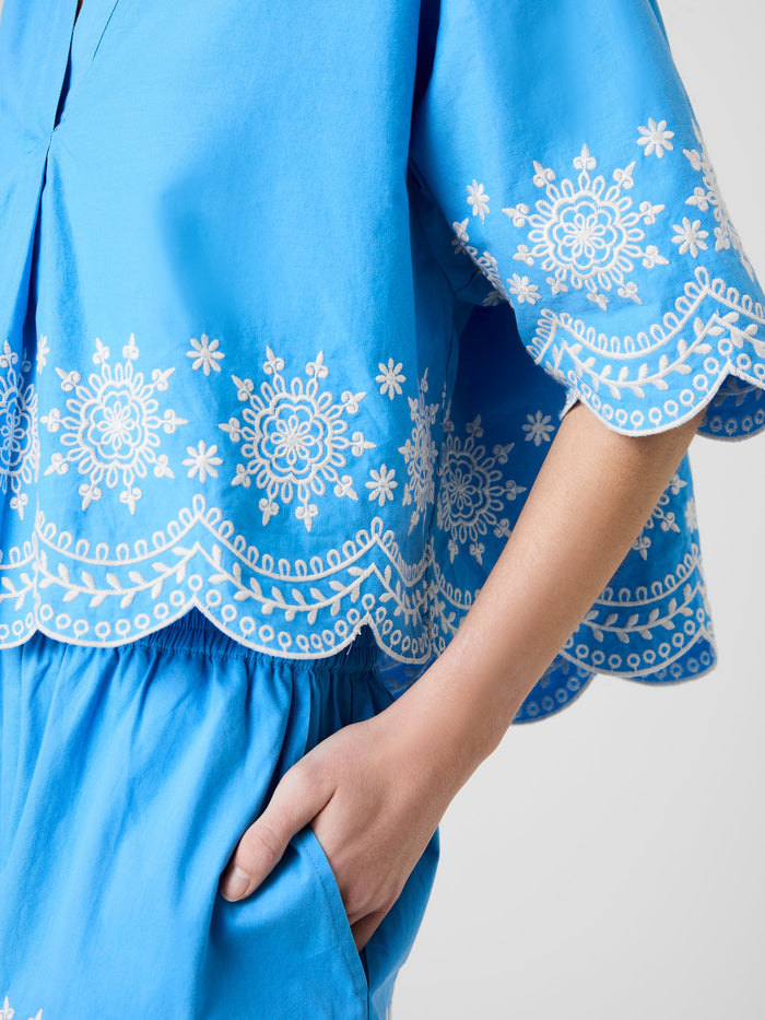 Alissa Cotton Embroidered Popover