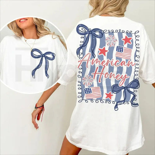 "American Honey" – Coquette 4th of July Girly Vintage USA Top