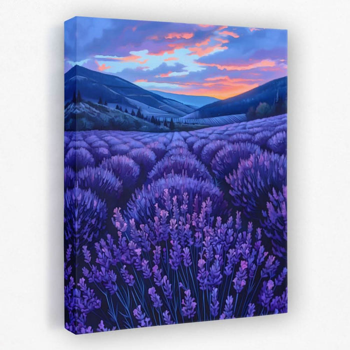 Amethyst Fields - Field Canvas Wall Art