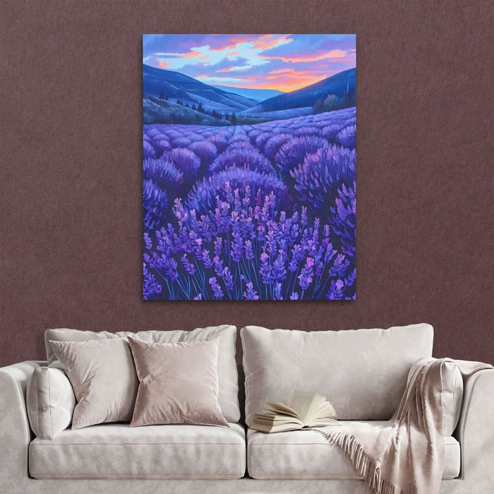 Amethyst Fields - Large Canvas Print