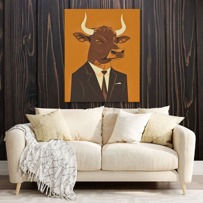 Analyst Bull - Business Wall Art in Black Frame