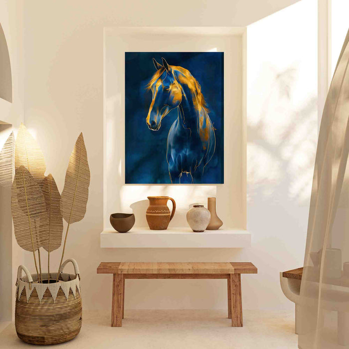 Arabian Blue - Blue Cobalt Canvas Print
