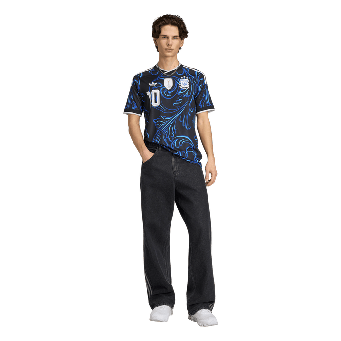 adidas Argentina 26 Away Messi Jersey | Black/Lucid Blue | Men's