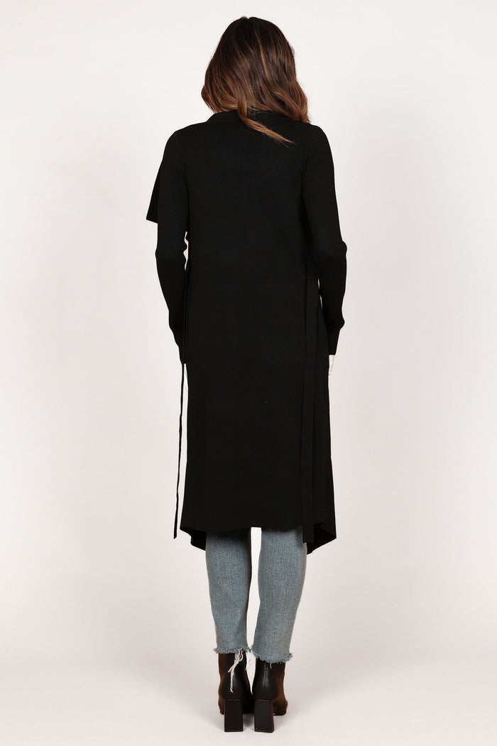 Petal and Pup USA KNITWEAR Audrina Cardigan - Black