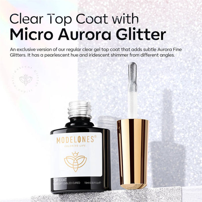 Free Aurora Top Coat 10ml Gift MODELONES #