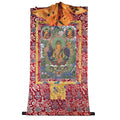 Avalokiteshvara - Tibetan thangka painting, detailed view