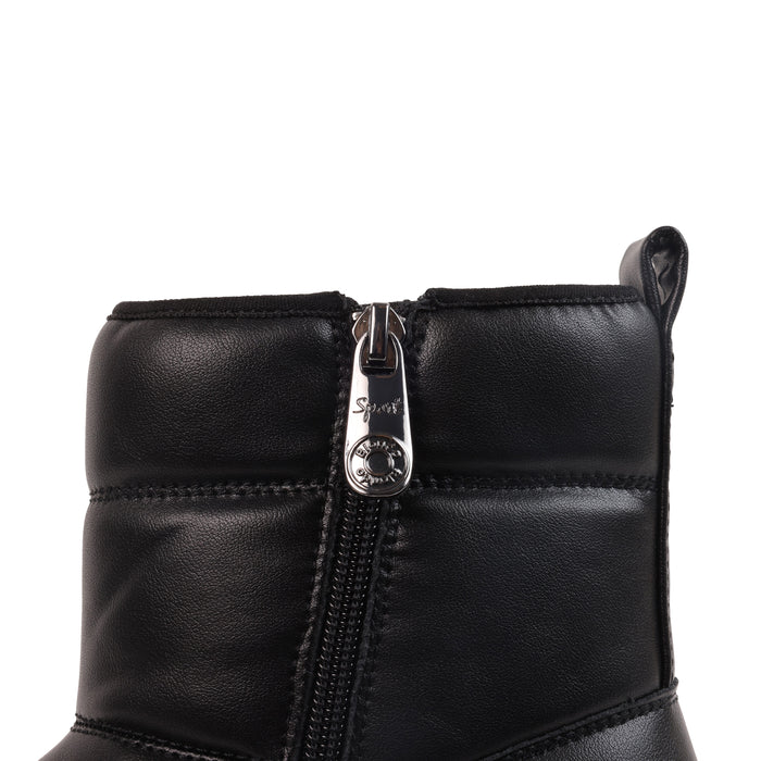 AZALEA BLACK LEATHER WATERPROOF BOOT