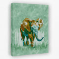 Baby Elephant - Animals Canvas Wall Art