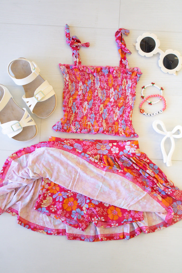 Bamboo Skirt Set- Wildflower
