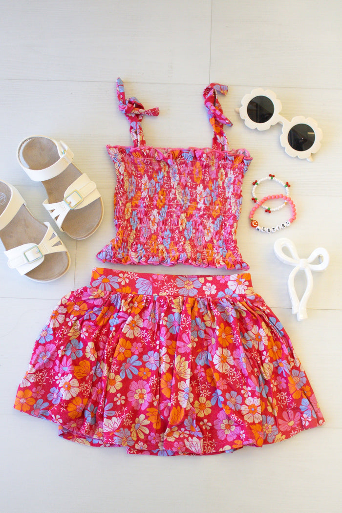 Bamboo Skirt Set- Wildflower