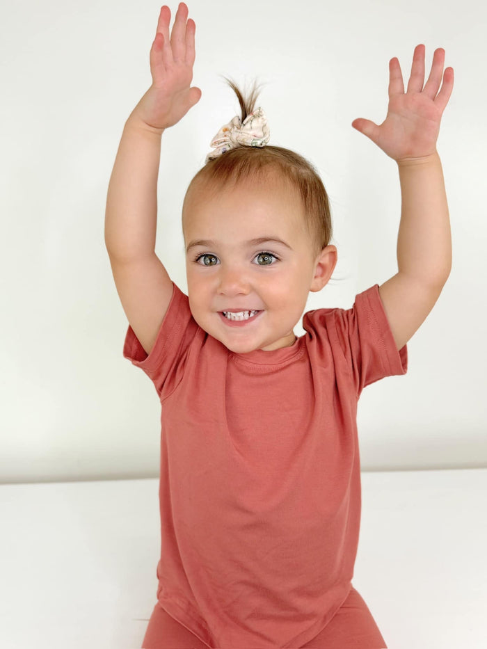 Bamboo Tee & Bike Shorts - sold as separates