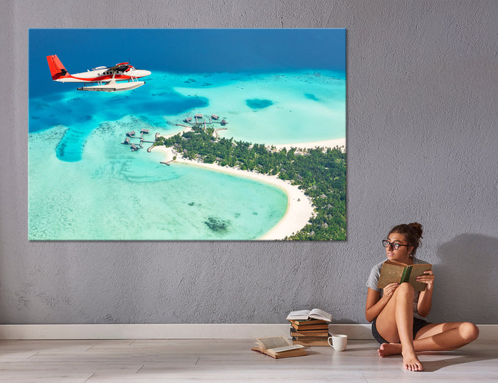 Beach by Plane Canvas Print #7003