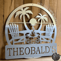 Beach Fire Pit Monogram