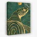 Beach Turtle - Beach House Canvas Wall Art