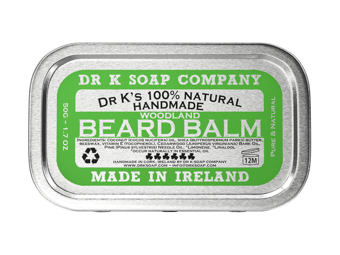 Dr K Soap Company Woodland Beard Balm 50g – closed tin