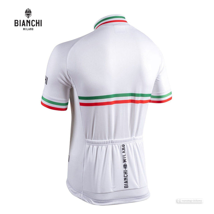 Bianchi Isalle Men's Cycling Jersey (White) Medium