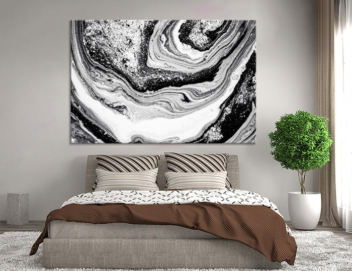Black and White Abstract Art