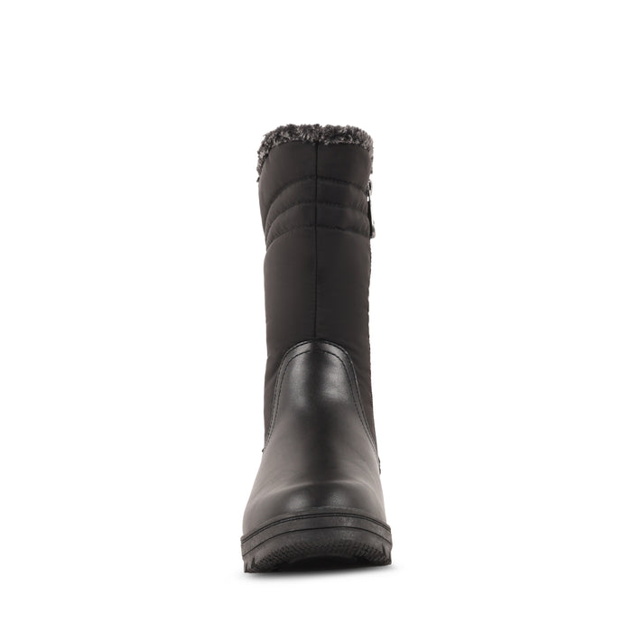 BLOSSON BLACK LEATHER WATERPROOF BOOT