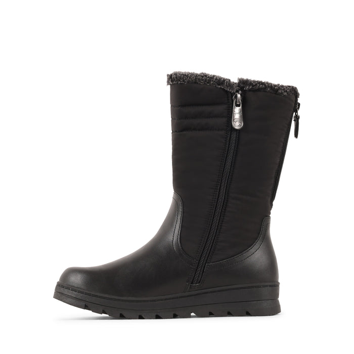 BLOSSON BLACK LEATHER WATERPROOF BOOT