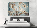Blue Gold Abstract Canvas Print #1018