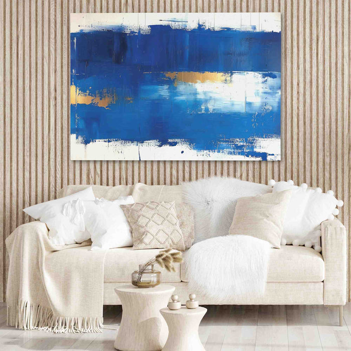 Blue Stroke - Horizontal Art