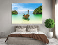 Boat on the Beach Canvas Print #7007