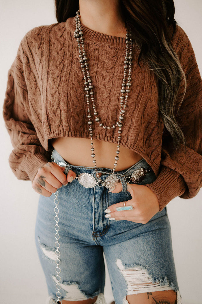 Boho Crop Sweater