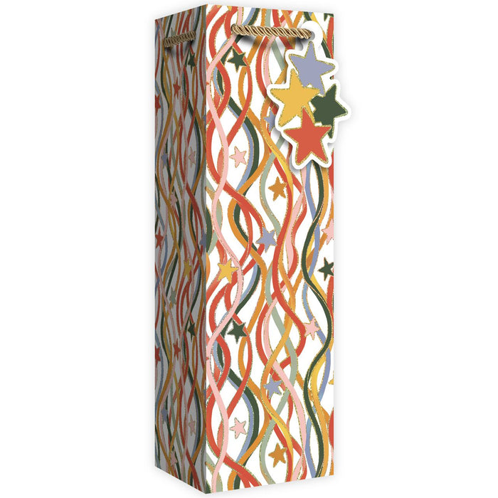 Bottle Tote - Celebration Streamers Retro - 6 Count - GBB267