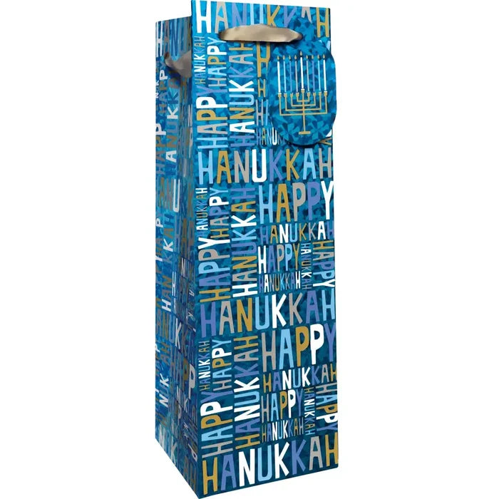 Bottle Tote - Hanukkah Greetings - 6 Count - XBT671